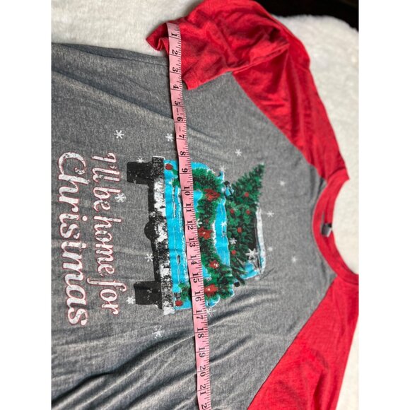 I’ll Be Home for Christmas shirt women size large - Picture 4 of 5